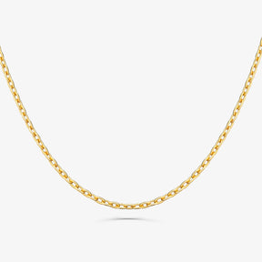 Corrente Malha Cartier em Prata 925 com Banho de Ouro Amarelo 18k - 45 cm