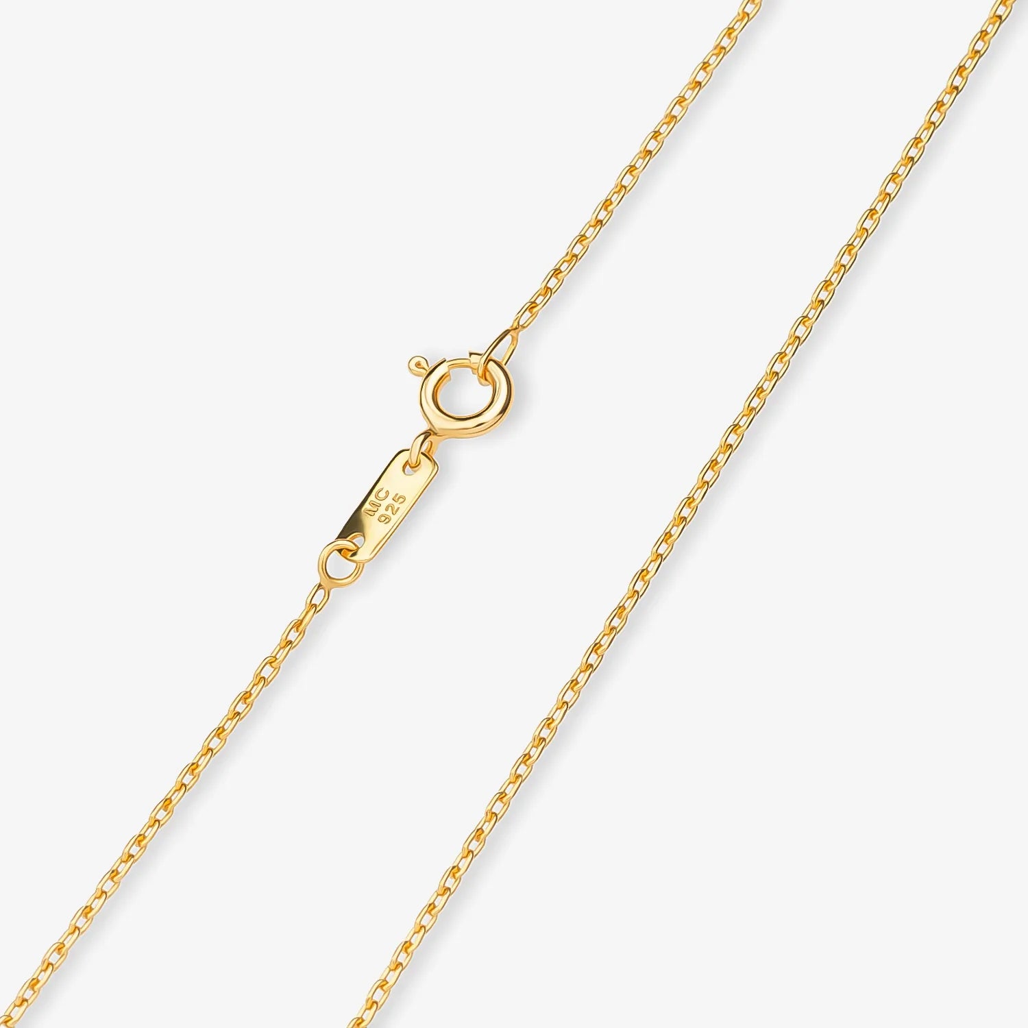 Corrente Malha Cartier em Prata 925 com Banho de Ouro Amarelo 18k - 45 cm