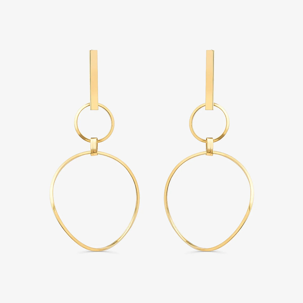 Argolas Brinco em Ouro Amarelo 18k