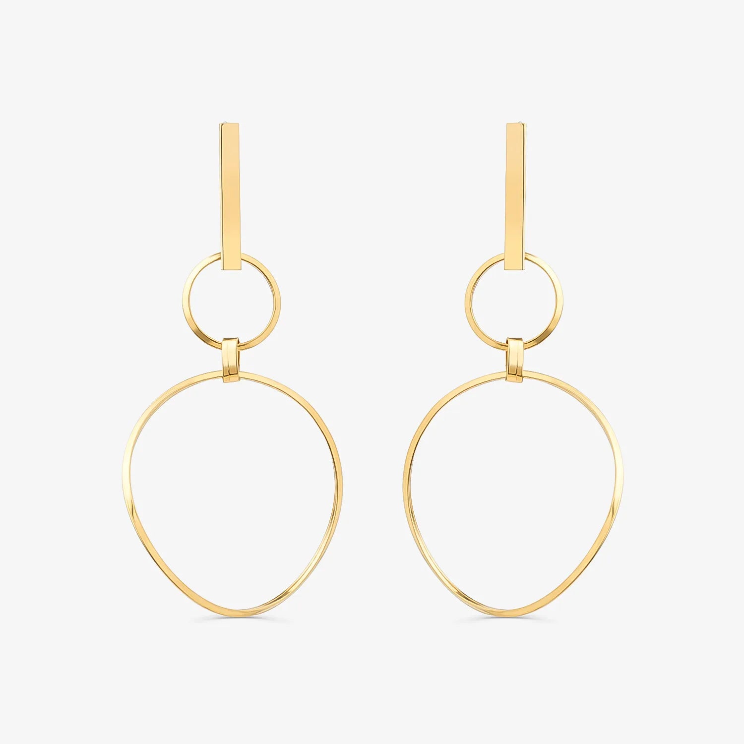 Argolas Brinco em Ouro Amarelo 18k